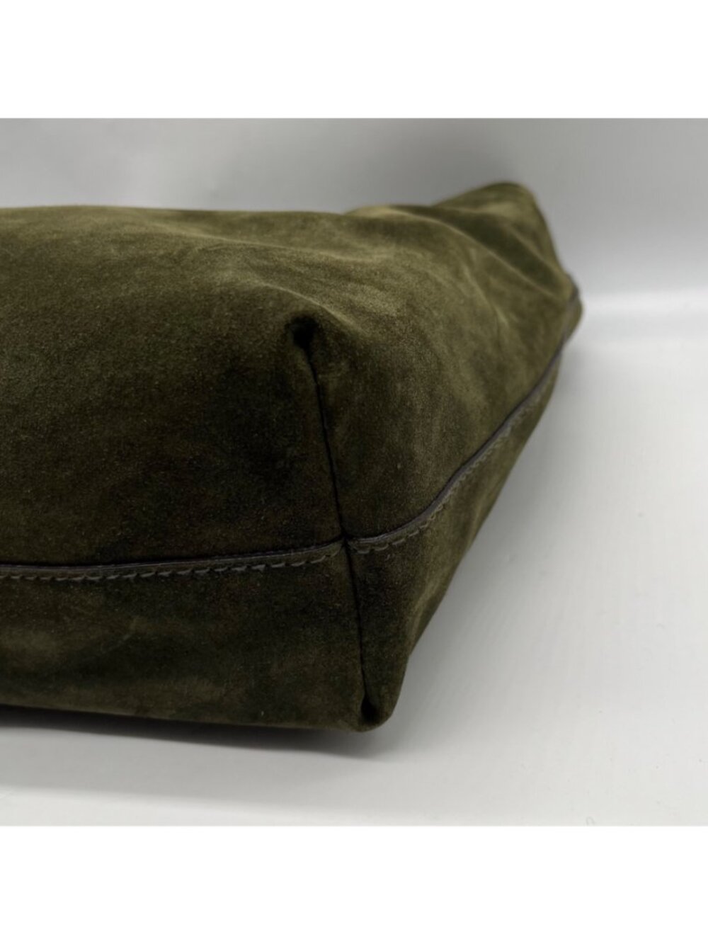 Madewell the Mylie Green Suede Shoulder Bag - Picture 6 of 10